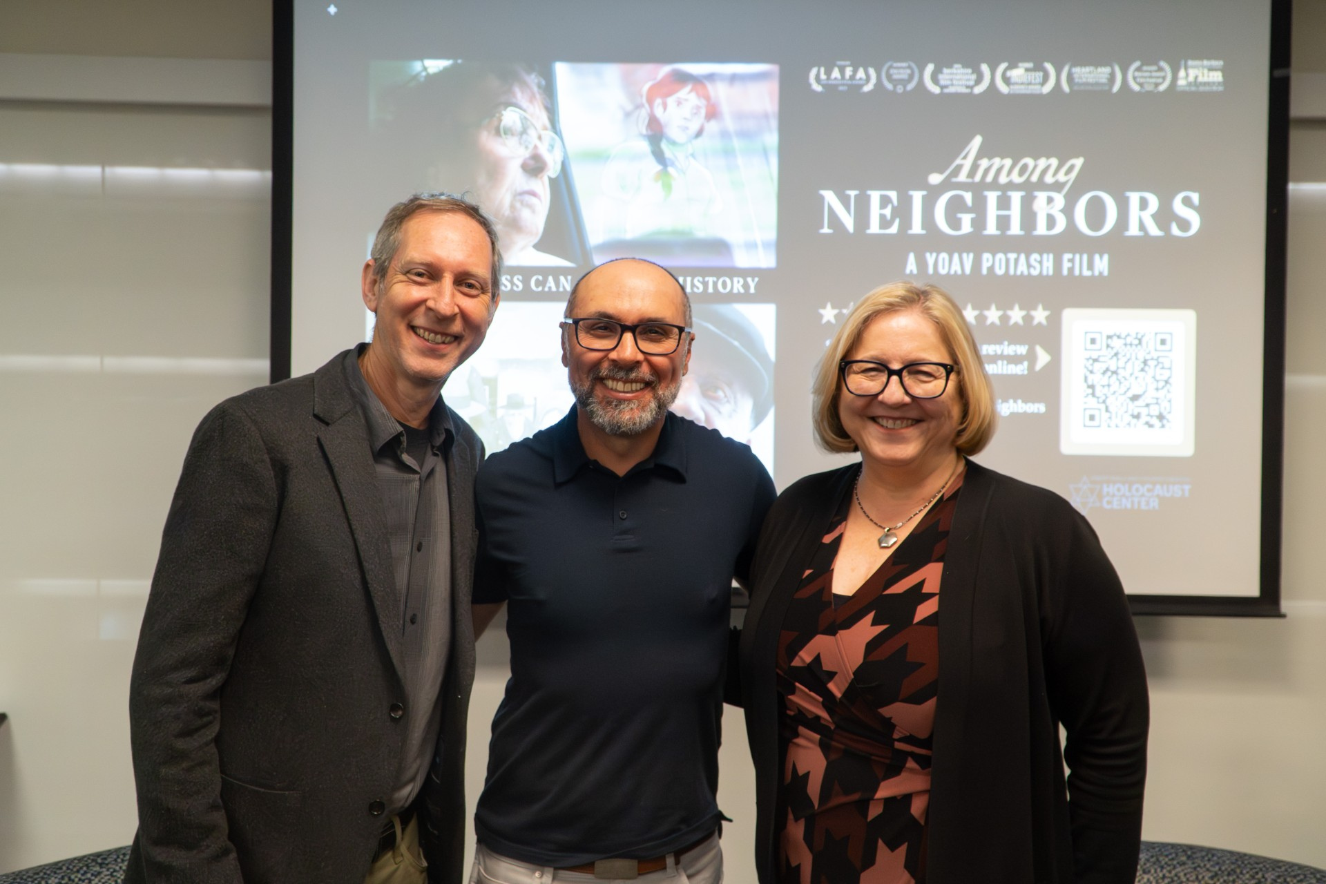 Professor Mischa Livingstone, Director Yoav Potash, and Dr. Margarete Feinstein